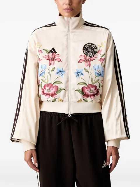 adidas x Farm Rio floral-print cropped jacket