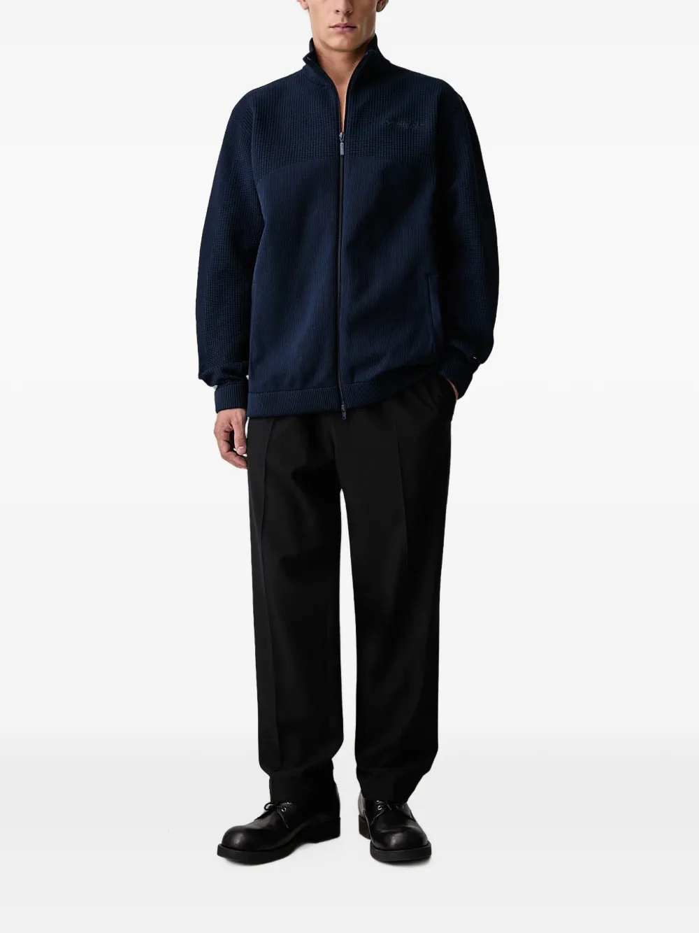 adidas Munich 93 zip-up sweater Blauw