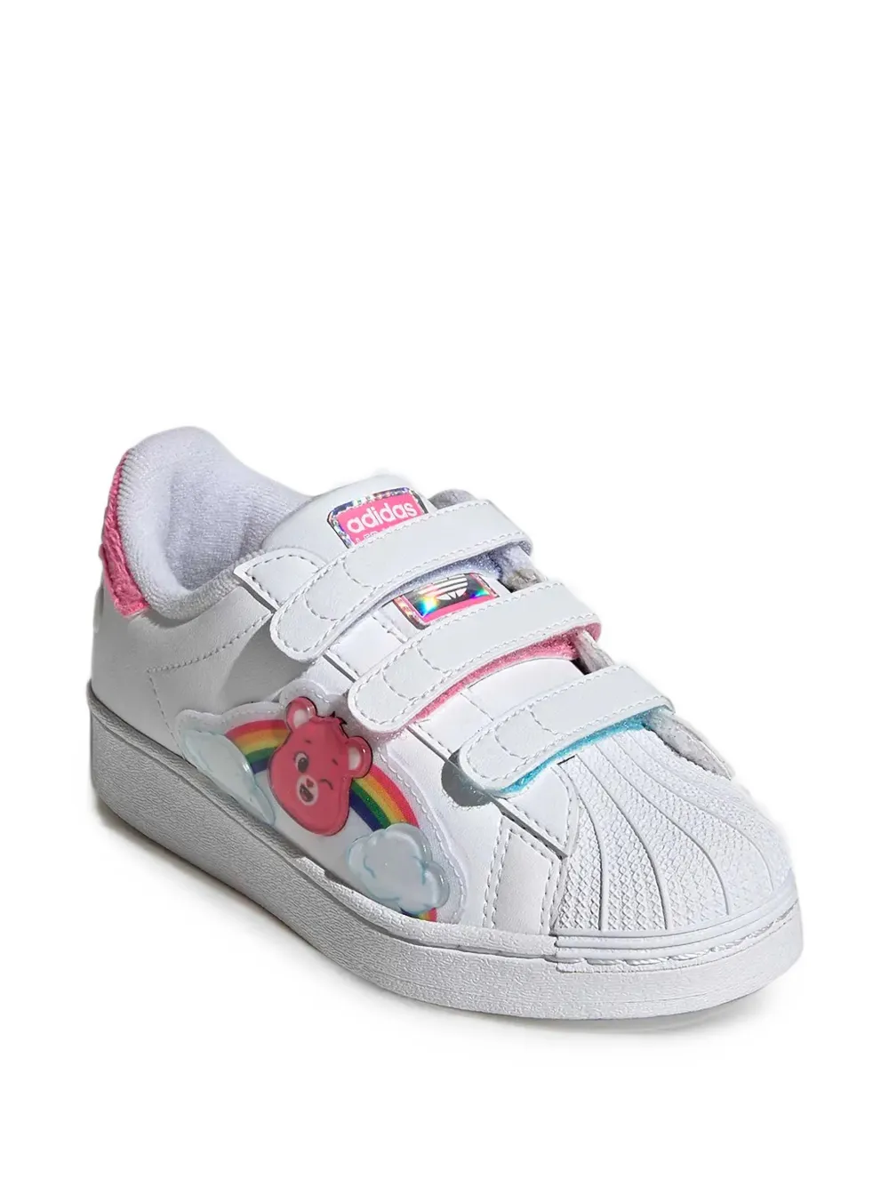 adidas Kids x Care Bears Superstar touch-strap sneakers - Bianco