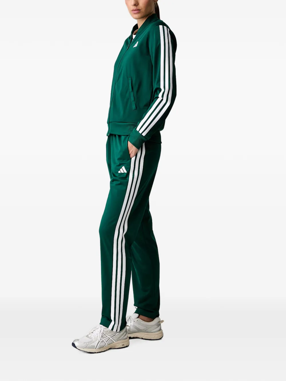 adidas Dayready side-stripe tracksuit Groen
