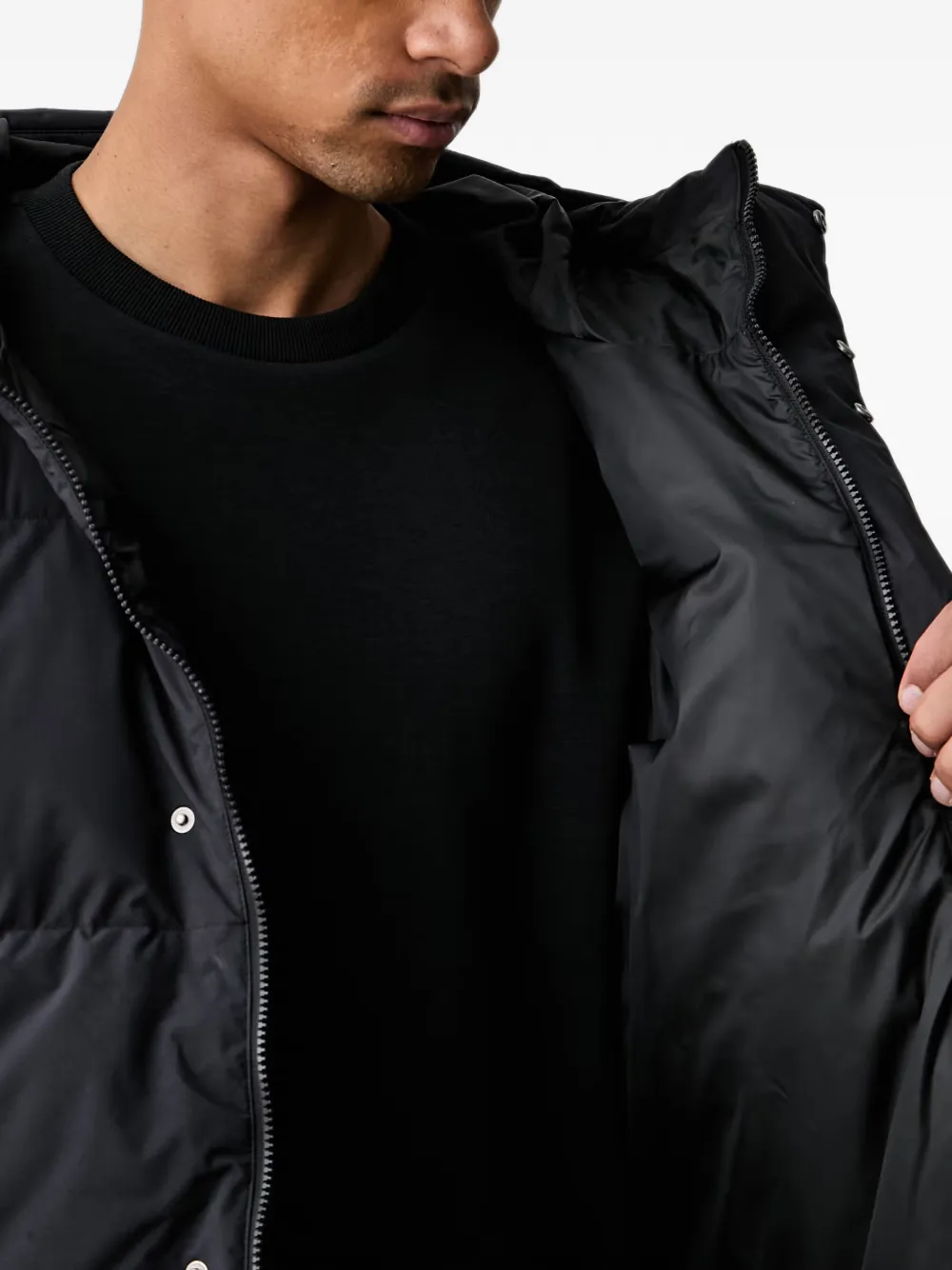adidas Helionic hooded padded jacket Zwart
