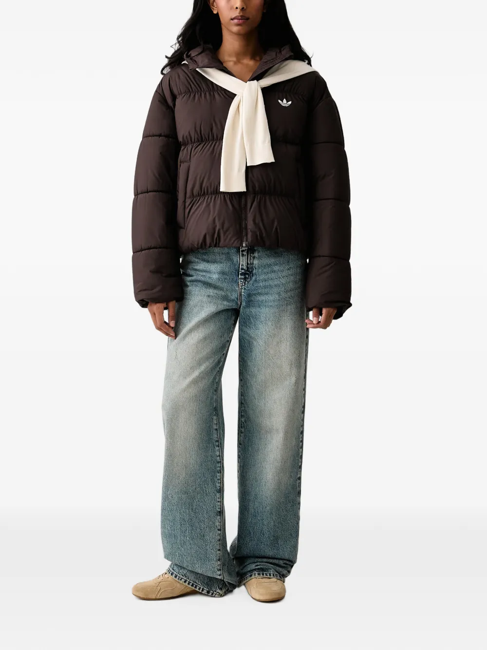 adidas quilted hooded puffer jacket Bruin