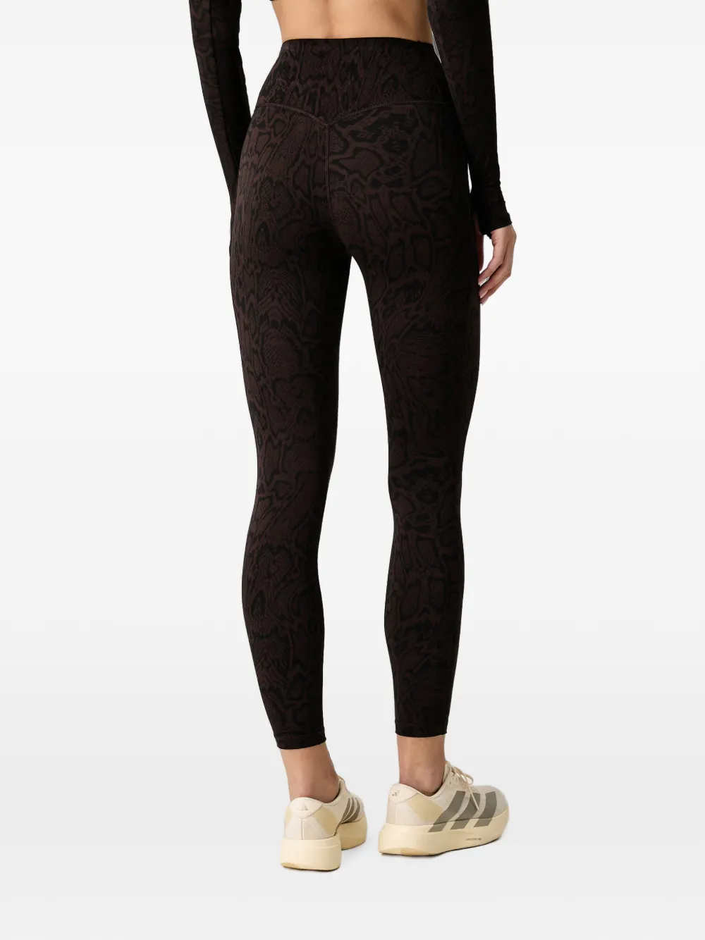 adidas Optime PrimeLift snake-motif leggings Zwart