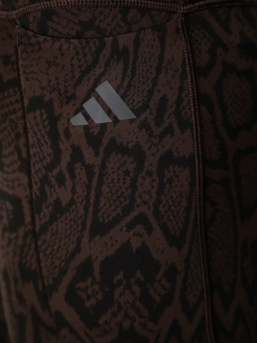 adidas Optime PrimeLift snake-motif leggings Zwart