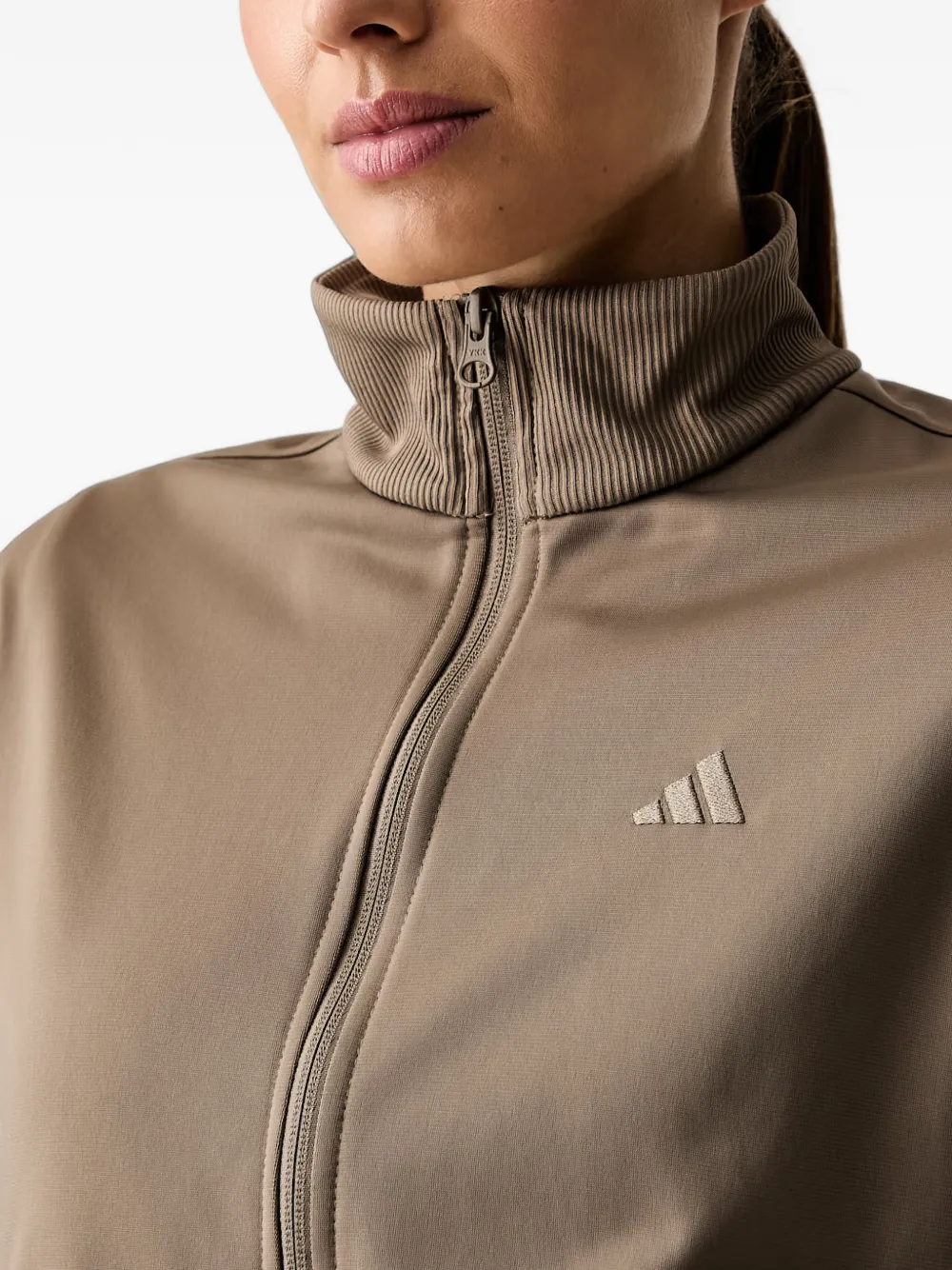 adidas Essentials logo-embroidered tracksuit Groen
