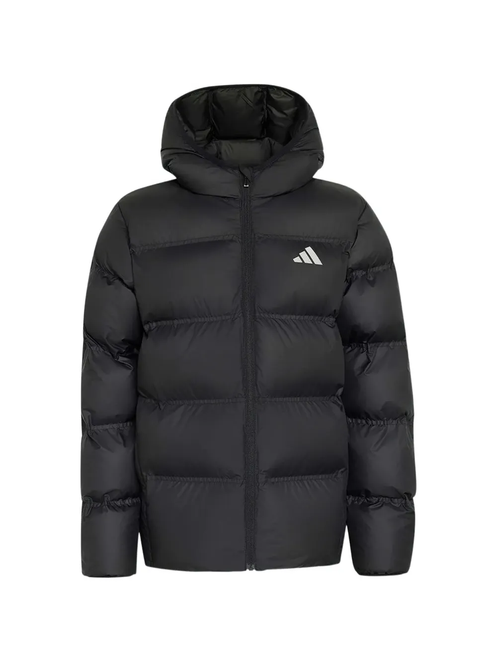 adidas Kids Gesteppte Kapuzenjacke - Schwarz