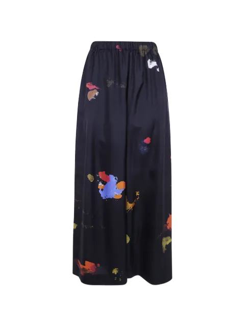 Daniela Gregis abstract-print silk trousers