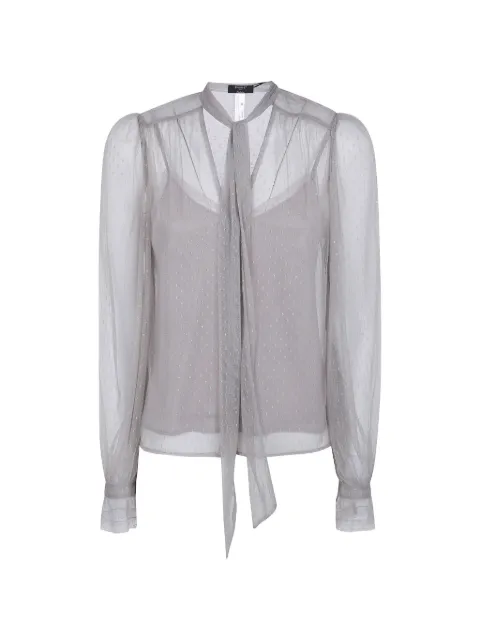 TWINSET long-sleeve pussy-bow blouse