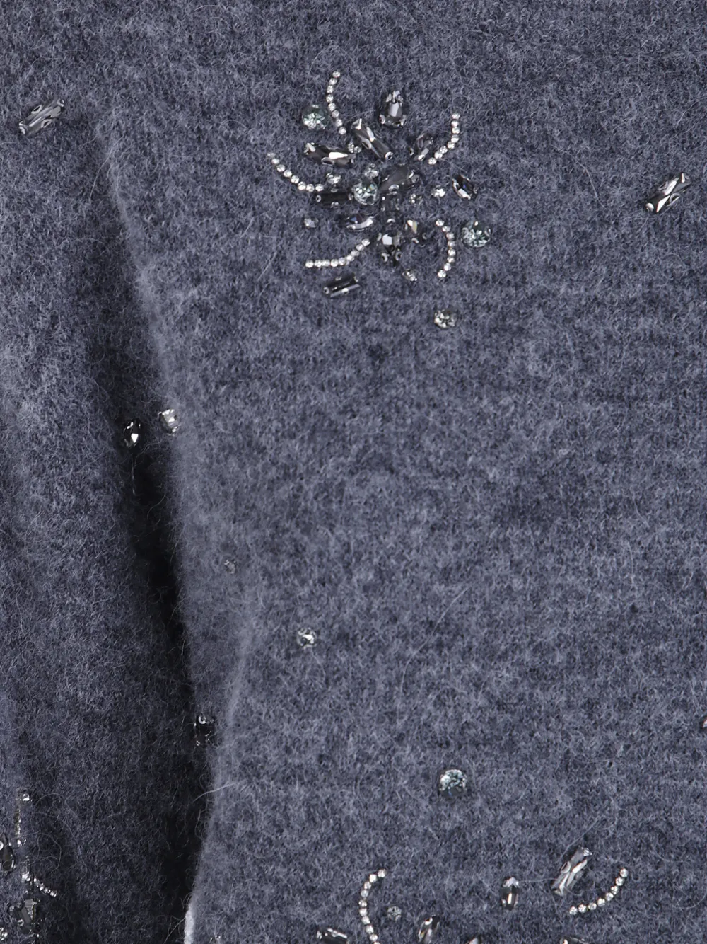 Seventy Sweater verfraaid met kristallen Grijs