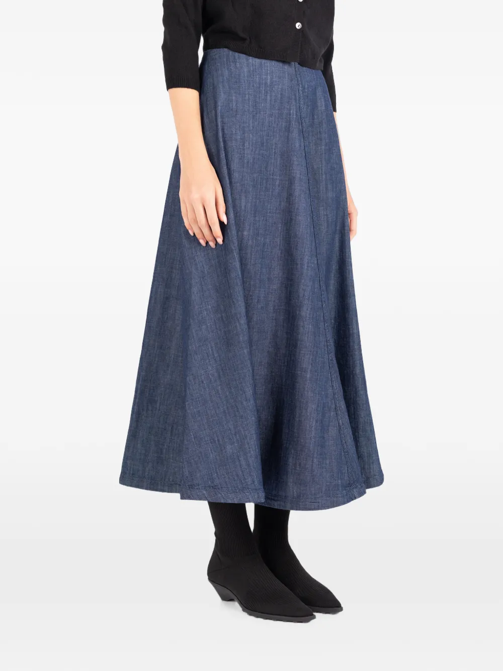 Société Anonyme Shibuya midi-rok met A-lijn Blauw