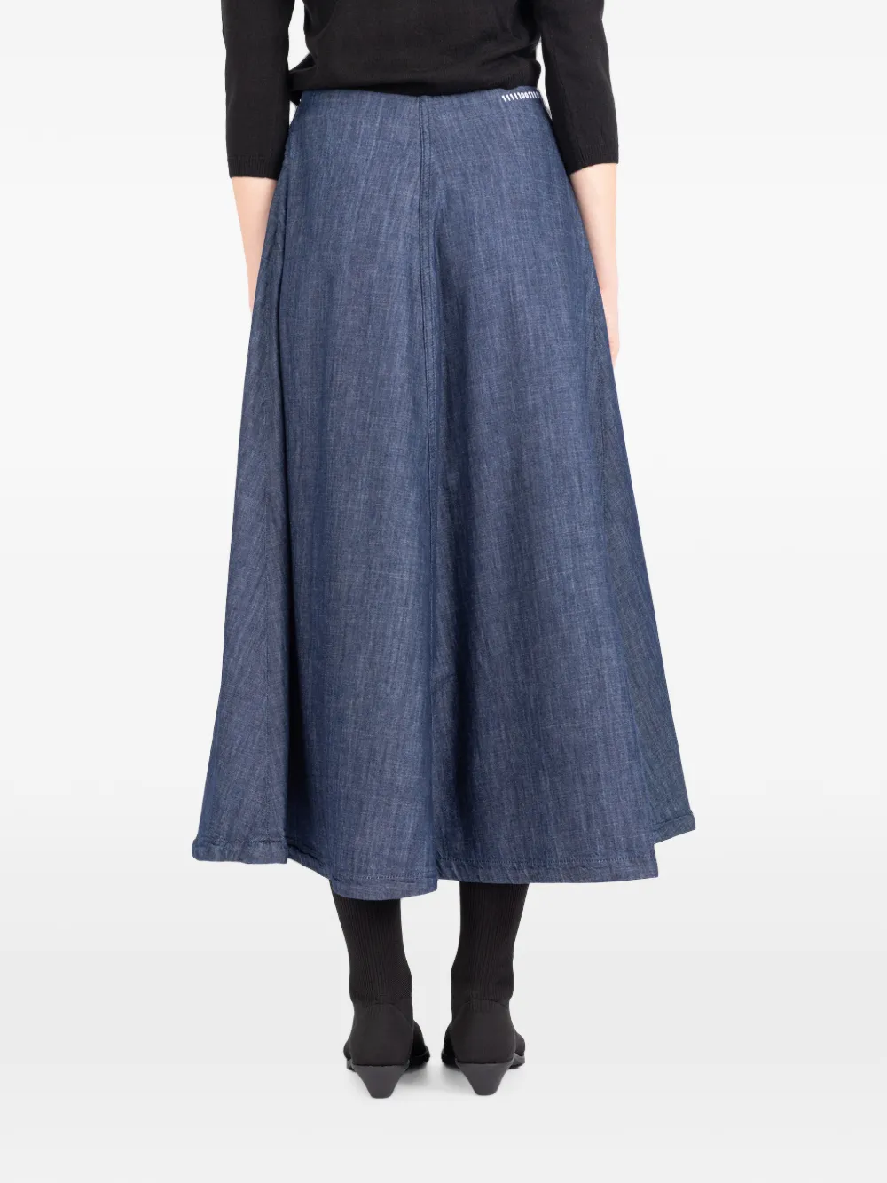 Société Anonyme Shibuya midi-rok met A-lijn Blauw