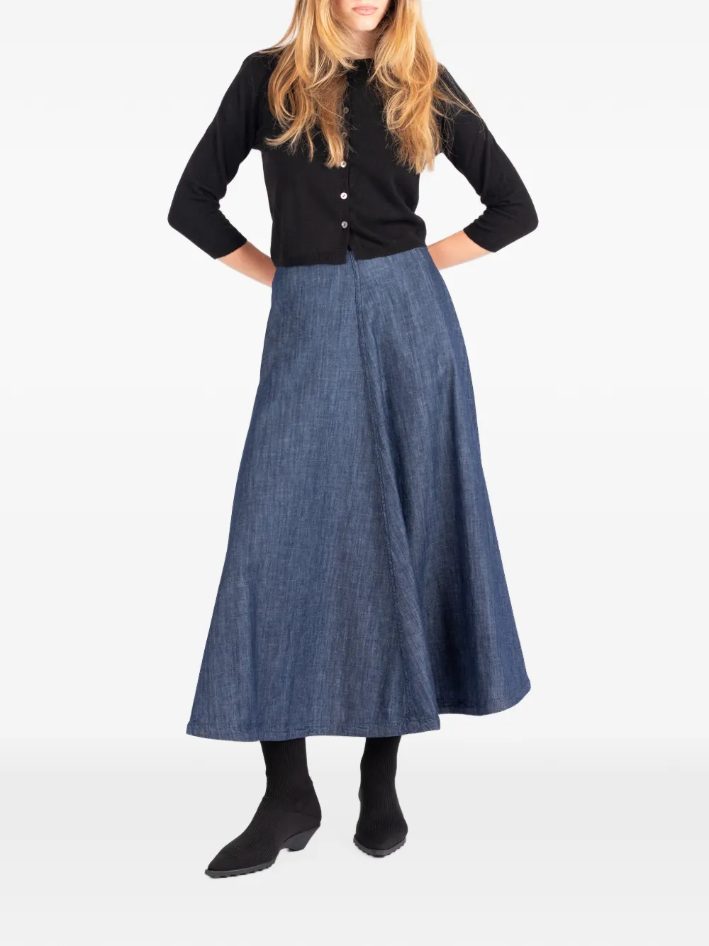 Société Anonyme Shibuya A-line midi skirt - Blu