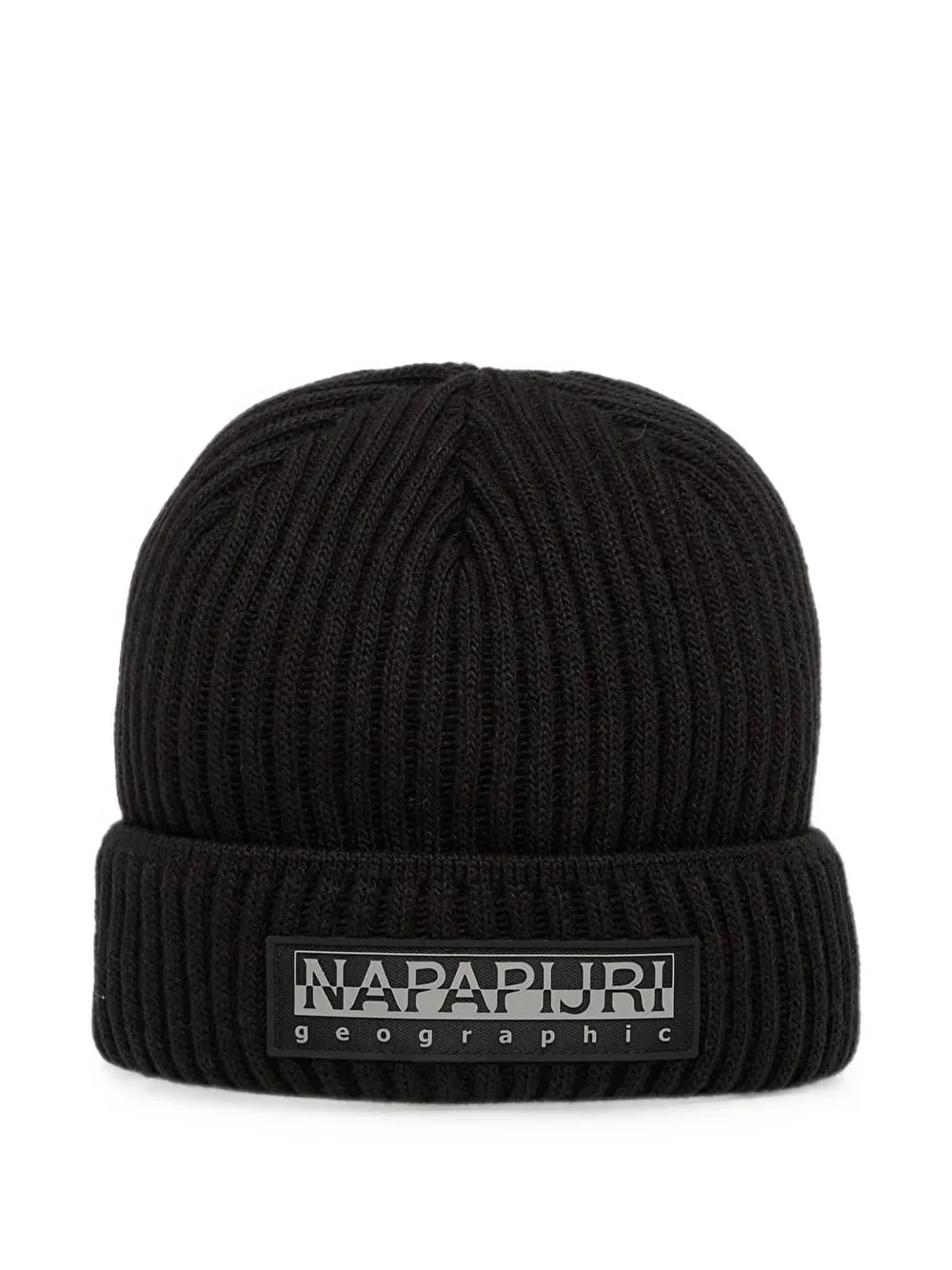 Napapijri F-Vispa ribbed beanie hat - Nero