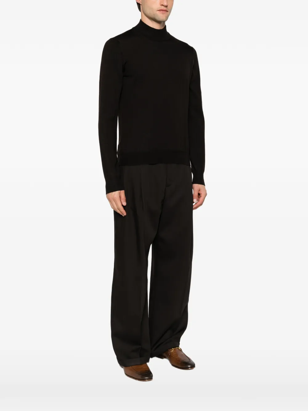 Tagliatore high-neck sweater Bruin