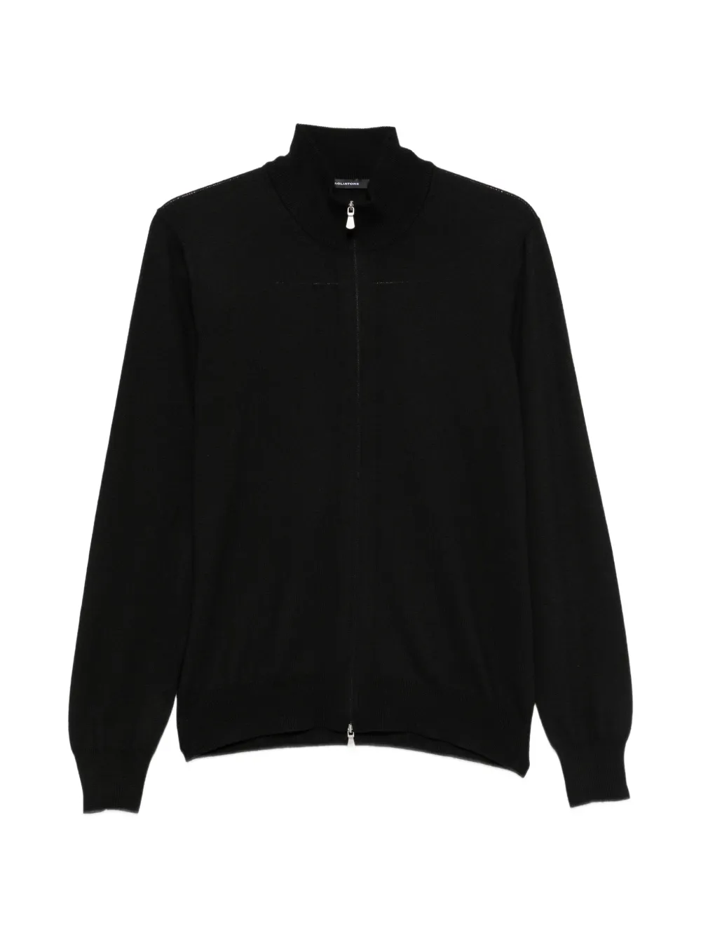 Tagliatore zip-up high-neck sweater - Nero