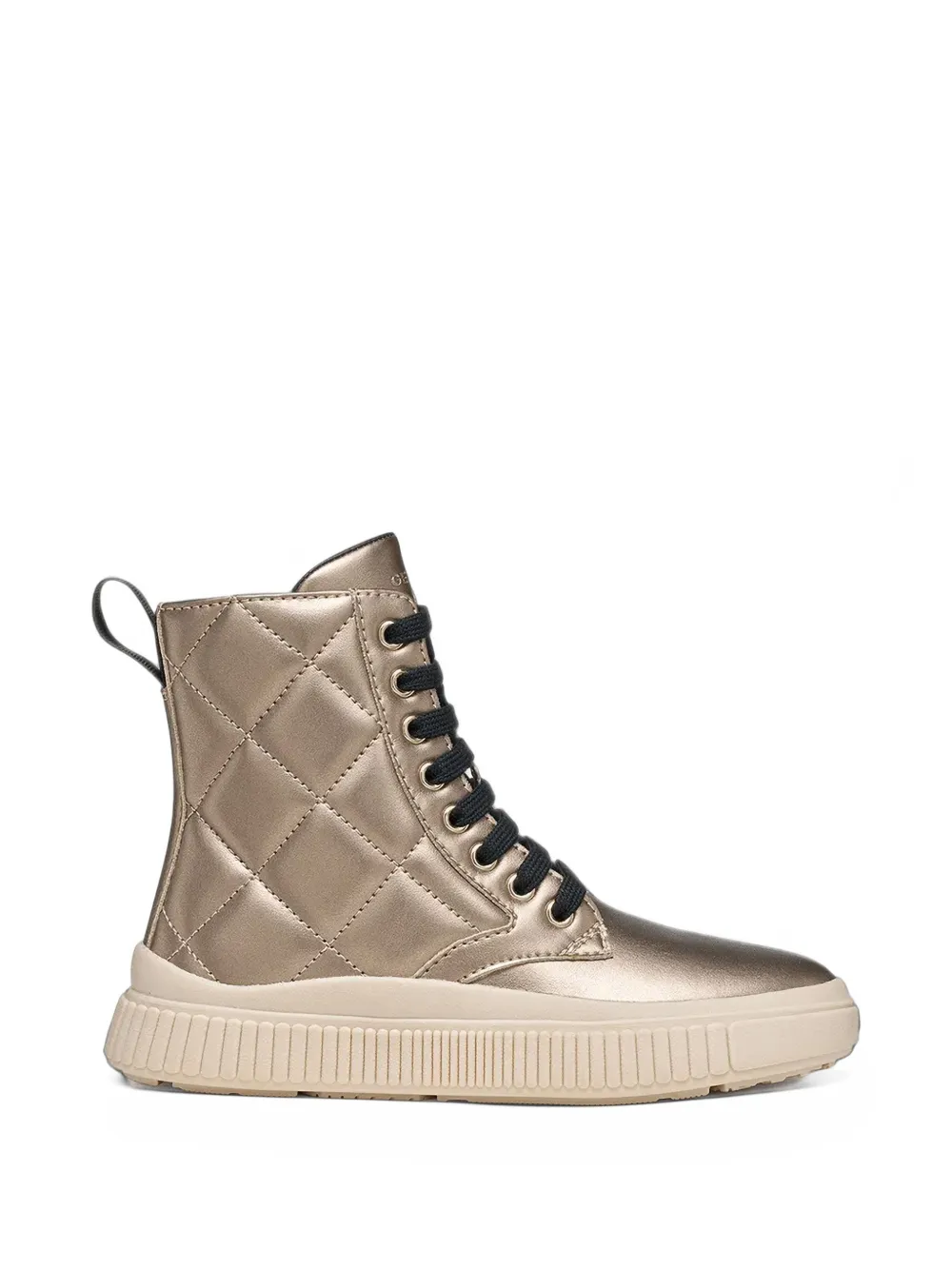 Geox Kids Laquinny quilted metallic ankle boots - Oro