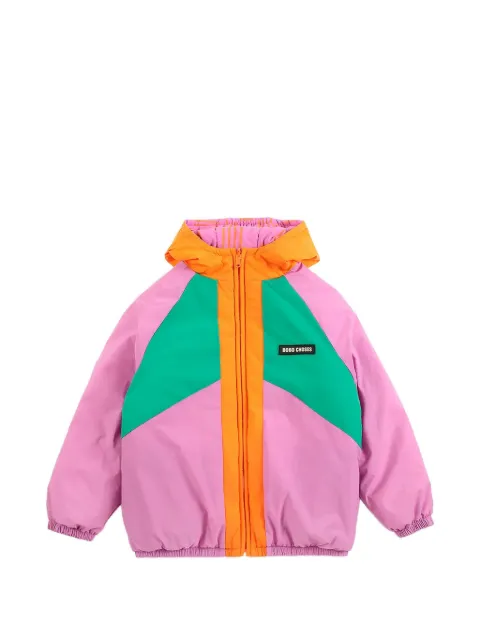 Bobo Choses Almost Moire reversible colour-block jacket