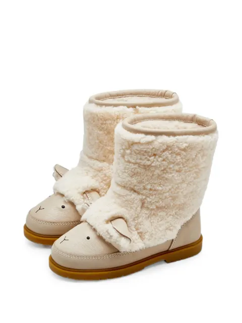 Donsje Wadou sheep-patch boots