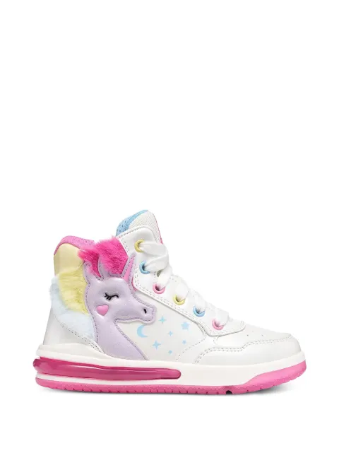 Geox Kids Sneakers Sketlite luminose con applicazione a unicorno