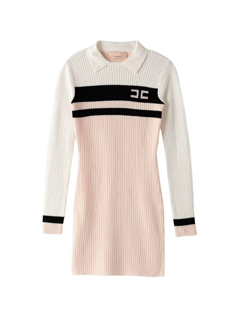 Elisabetta Franchi Kids robe mi-longue à logo brodé - Rose