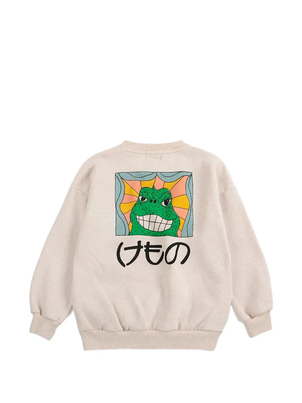 Bobo Choses Beast sweater met grafische print Beige