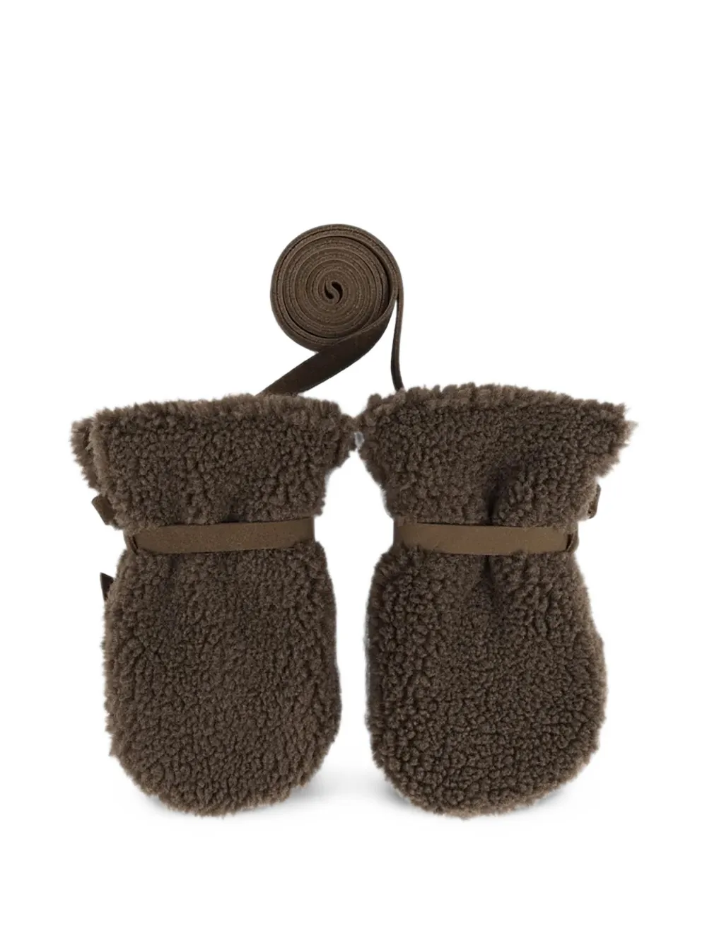 Donsje Richy wanten met klittenband en dieren-detail Bruin
