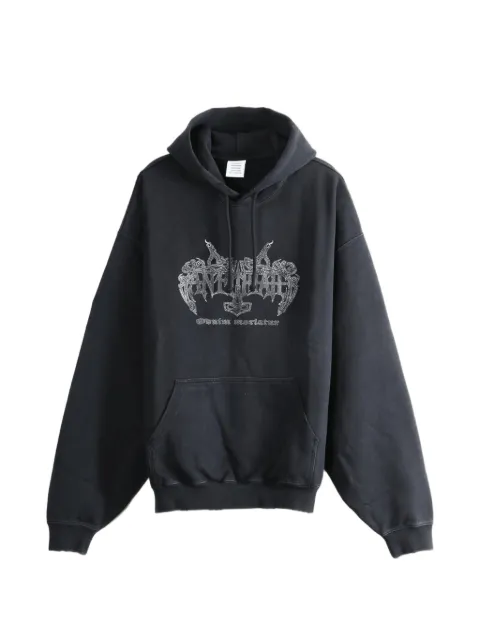VETEMENTS Antihate graphic-print drawstring hoodie