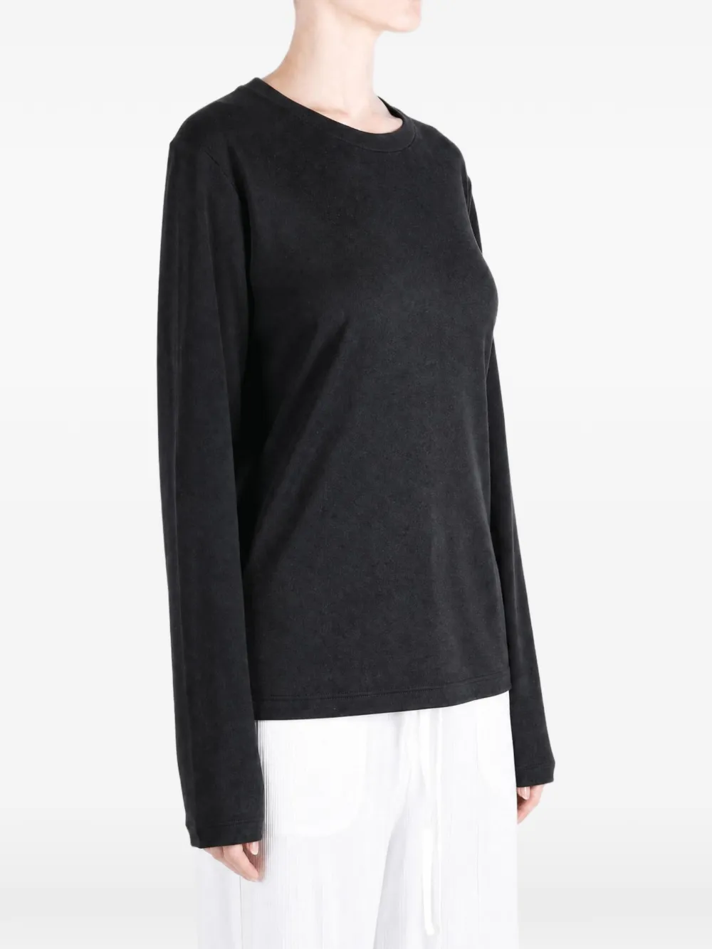 extreme cashmere N°500 Jones T-shirt met lange mouwen Zwart