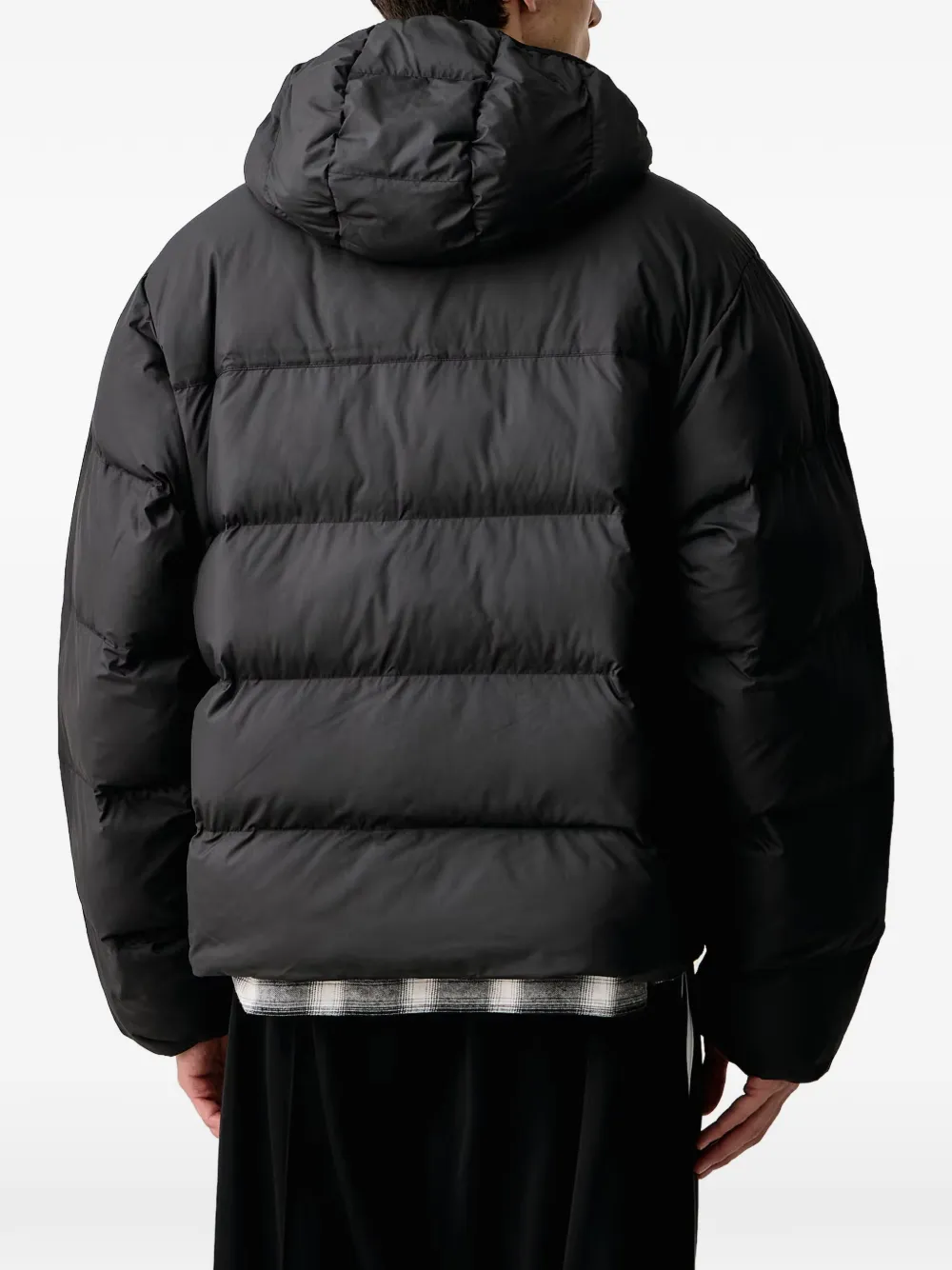 adidas Regen quilted hooded jacket Zwart