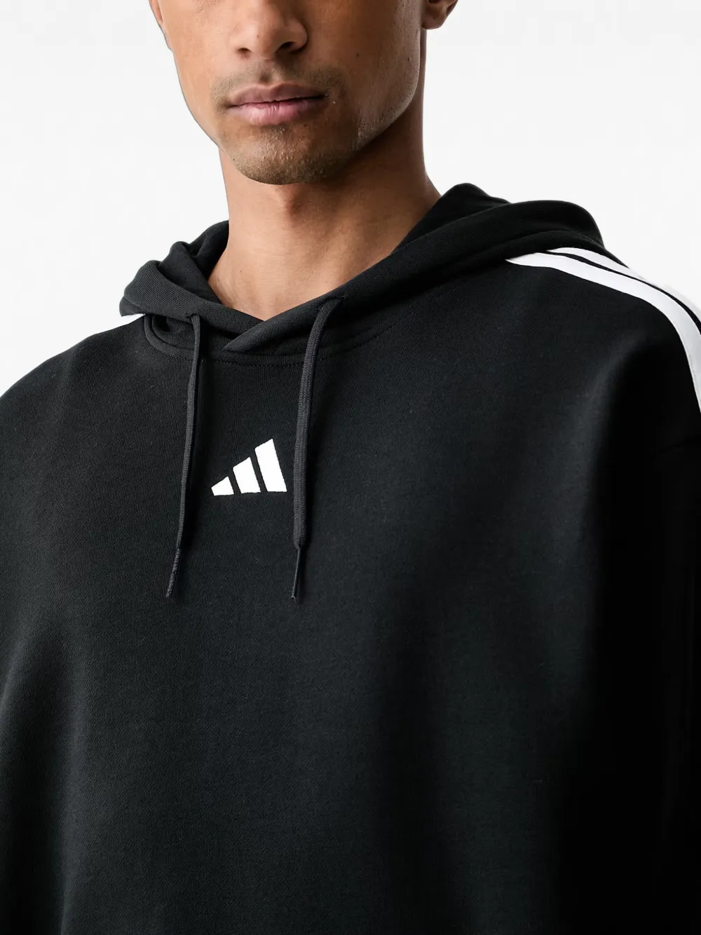 adidas Essentials side-stripe hoodie Zwart