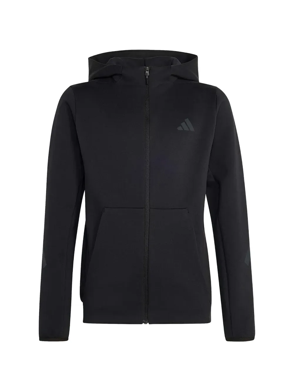 adidas Kids Z.N.E. logo-print zip-up hoodie - Nero