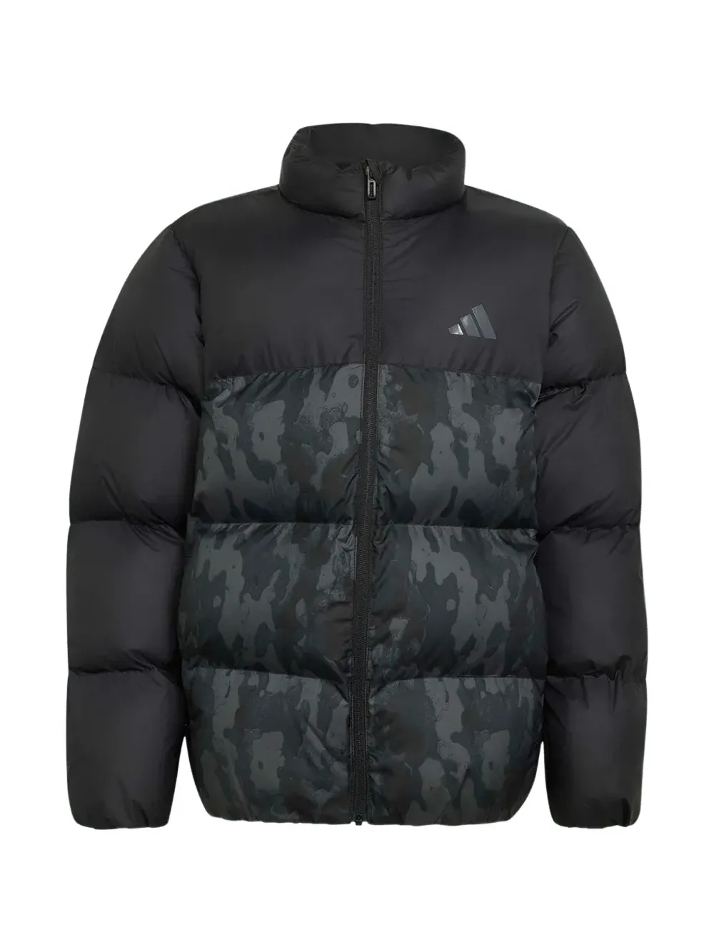 adidas Kids Donsjack met camouflageprint Zwart