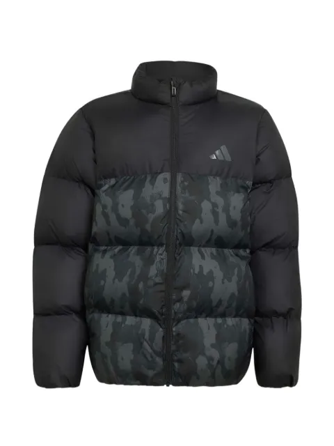 adidas Kids camouflage-print puffer jacket