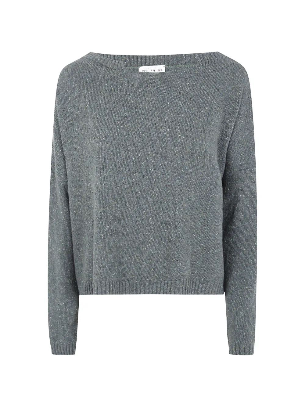 Ma'ry'ya flecked boat-neck sweater - Vert