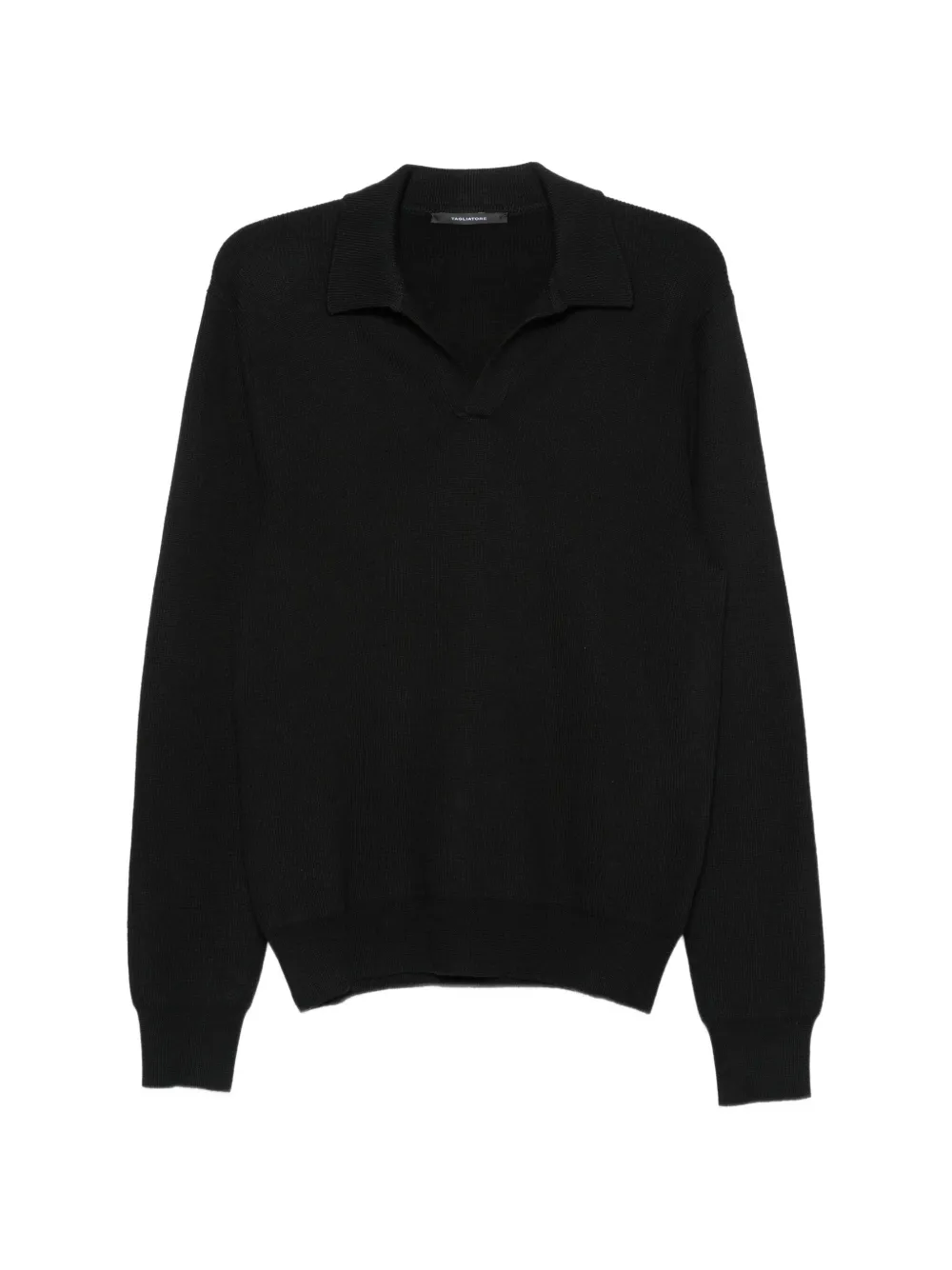 Tagliatore polo Zayn en laine vierge - Noir Tagliatore polo Zayn en laine vierge - Noir