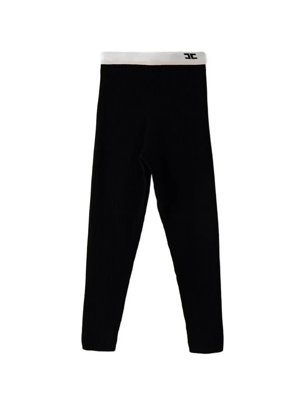 Elisabetta Franchi Kids pantalon de jogging à taille à logo - Noir Elisabetta Franchi Kids pantalon de jogging à taille à logo - Noir