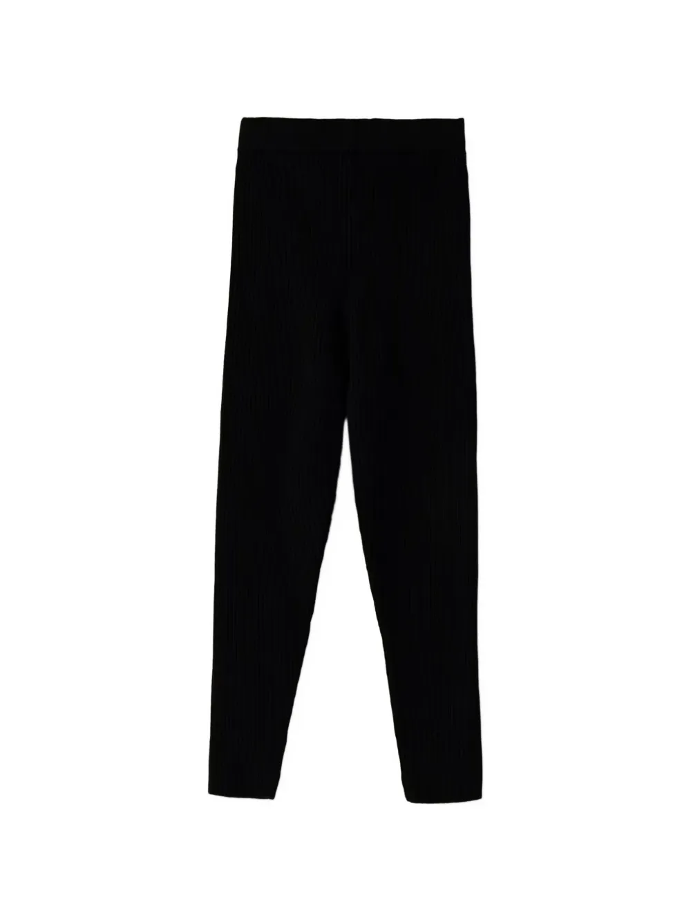 Elisabetta Franchi Kids Geribbelde trainingsbroek met logo-tailleband Zwart