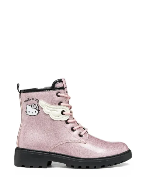 Geox Kids x Hello Kitty Casey glitter-effect ankle boots