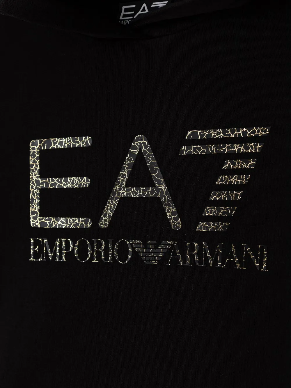 Emporio Armani Kids Hoodie met logoprint Zwart