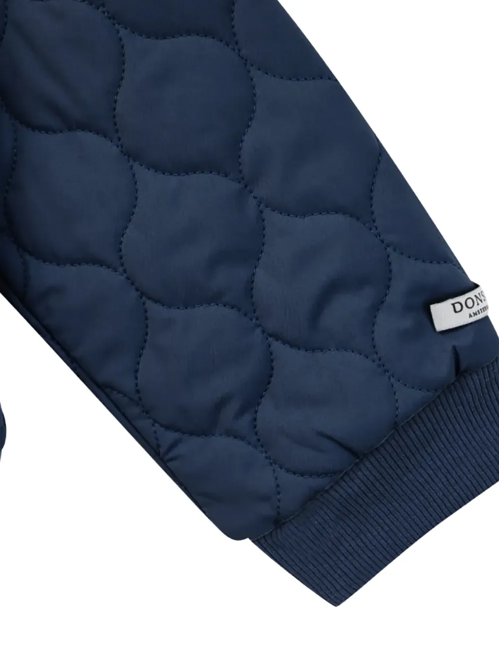 Donsje Noal jack met gewatteerde mouwen en koala-patch Blauw