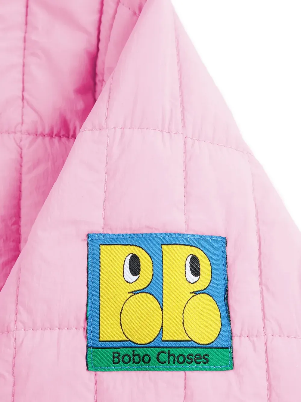 Bobo Choses Booo Bo Choses Tag gewatteerd jack met logo-patch Roze