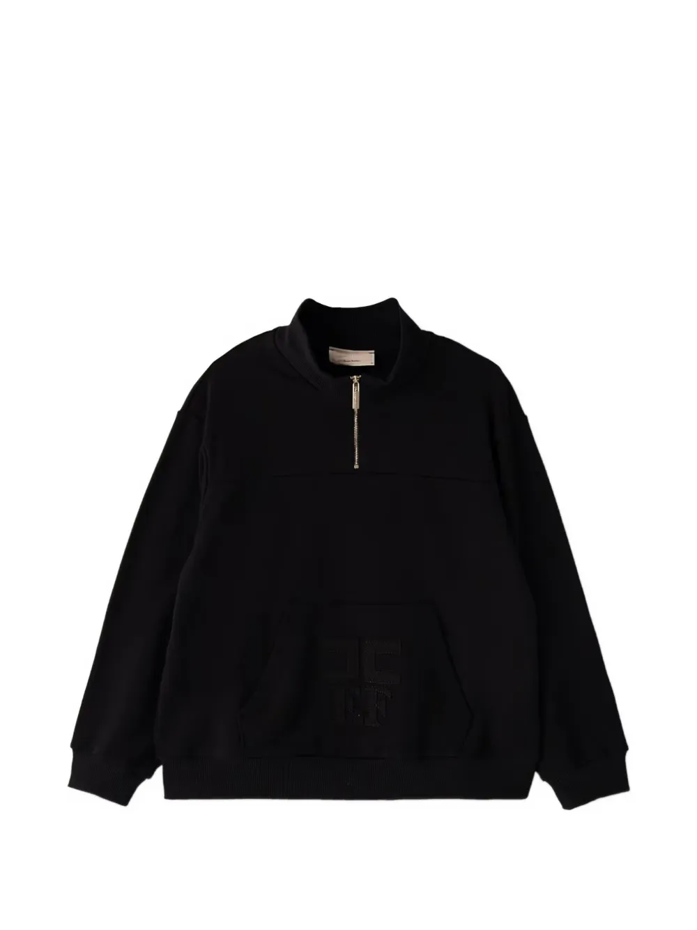 Elisabetta Franchi Kids sweat zippé à logo brodé - Noir Elisabetta Franchi Kids sweat zippé à logo brodé - Noir