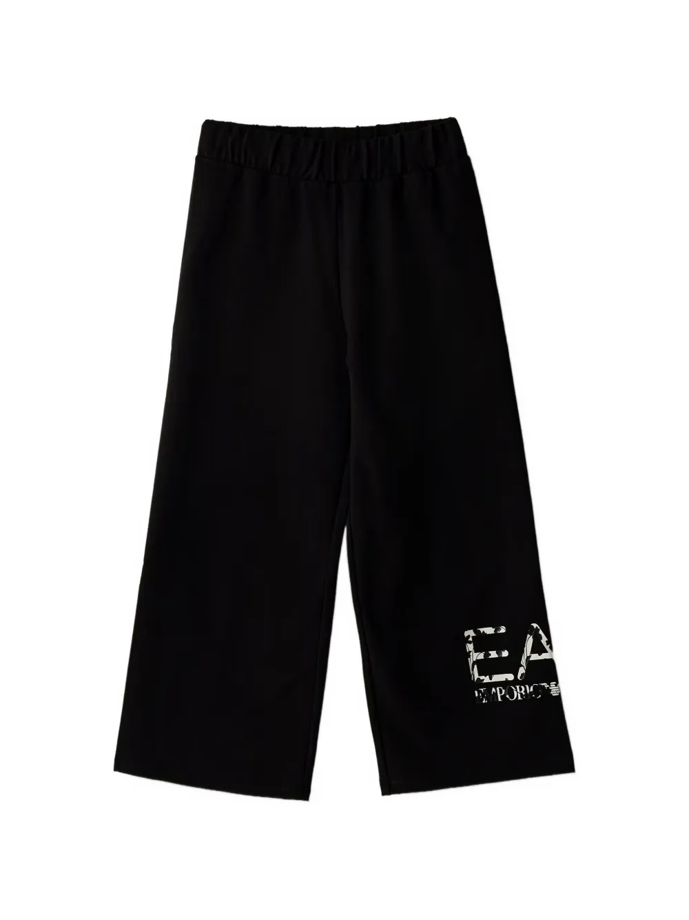 Emporio Armani Kids logo-print trousers - Nero