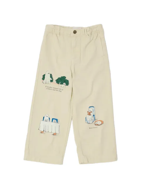 Bobo Choses Everyday Ghosts graphic-print wide-leg jeans