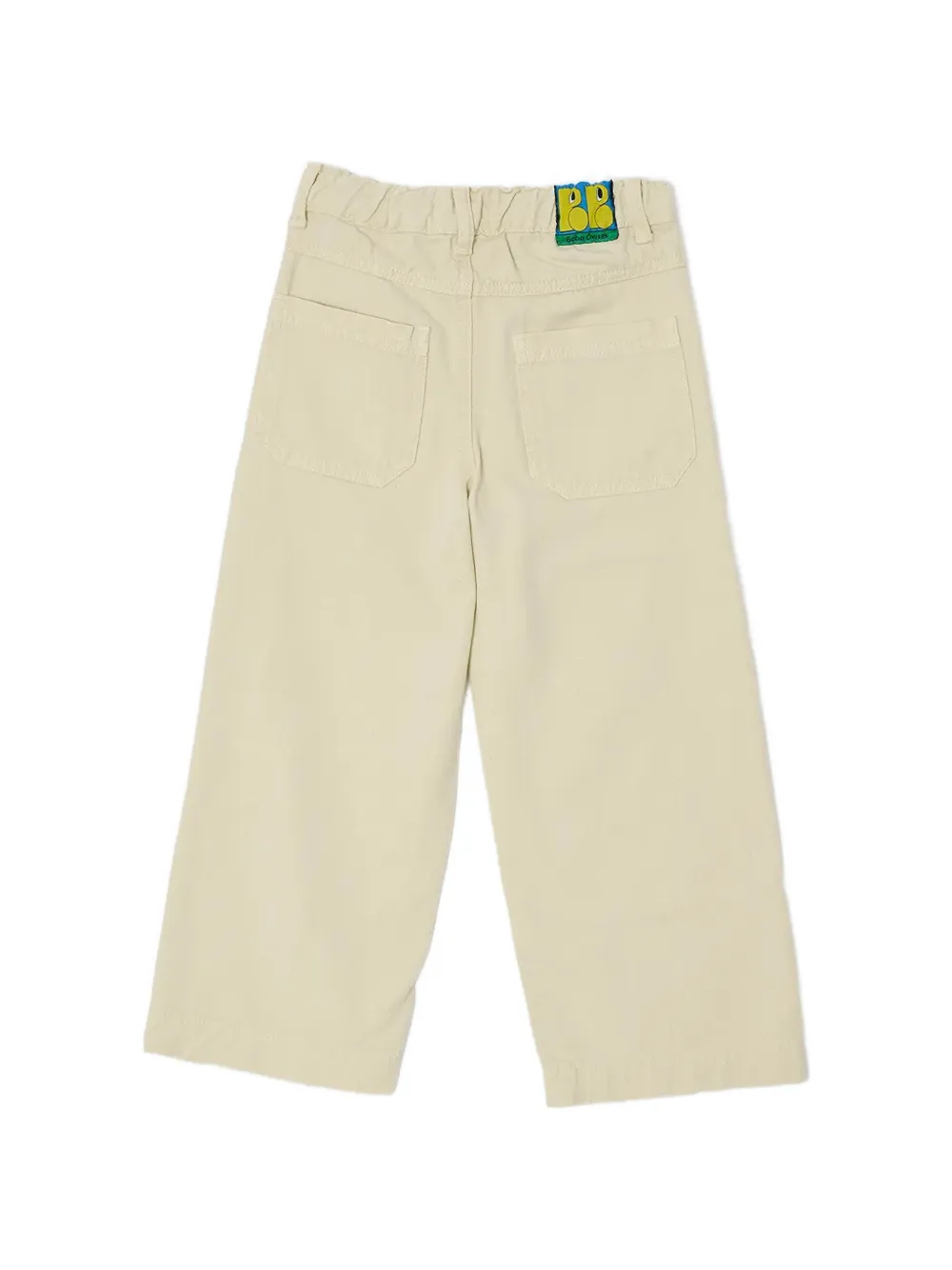 Bobo Choses Everyday Ghosts jeans met wijde pijpen en grafische print Beige
