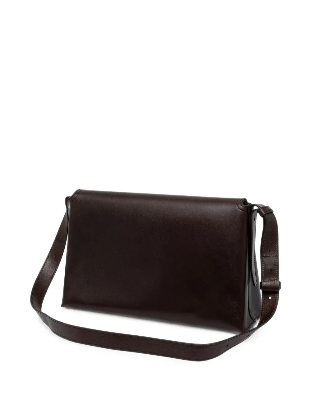 A.P.C. logo-print leather cross body bag Bruin