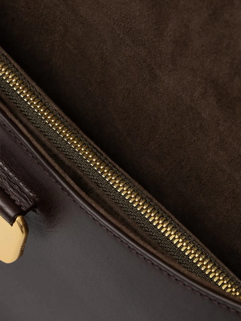 A.P.C. logo-print leather cross body bag Bruin