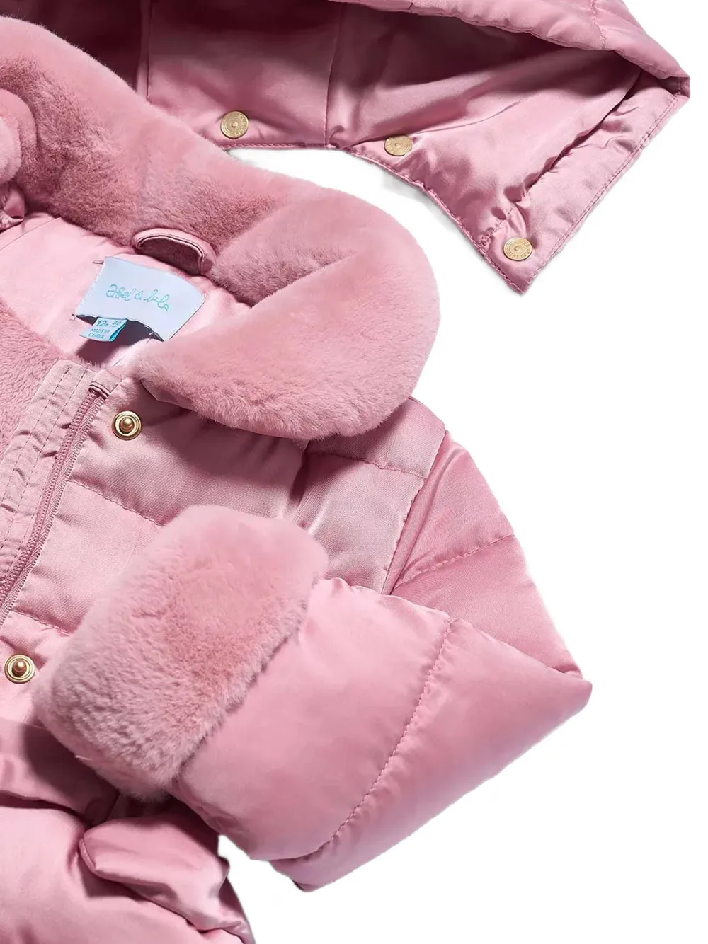 Abel & Lula Jas met capuchon Roze