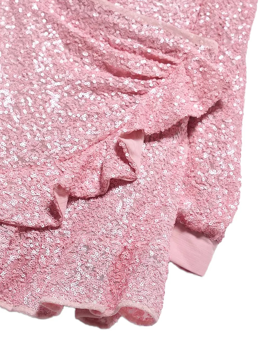 Abel & Lula Playsuit met ruches verfraaid met pailletten Roze