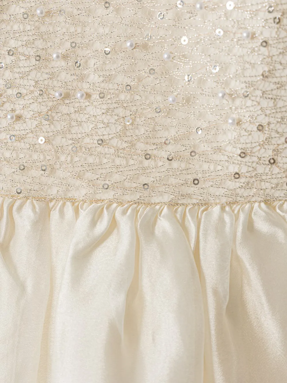 Abel & Lula Jurk verfraaid met pailletten Beige